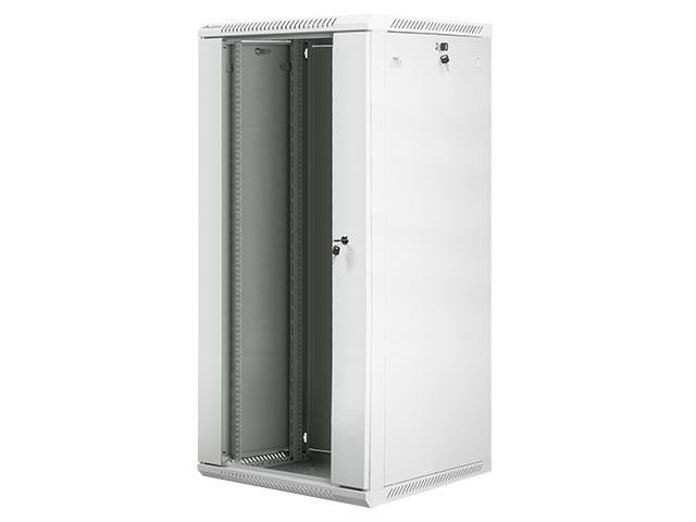 Pakabinama instaliacinė spinta Lanberg 19'' 27U 600x600mm pilka(stiklinės durys)