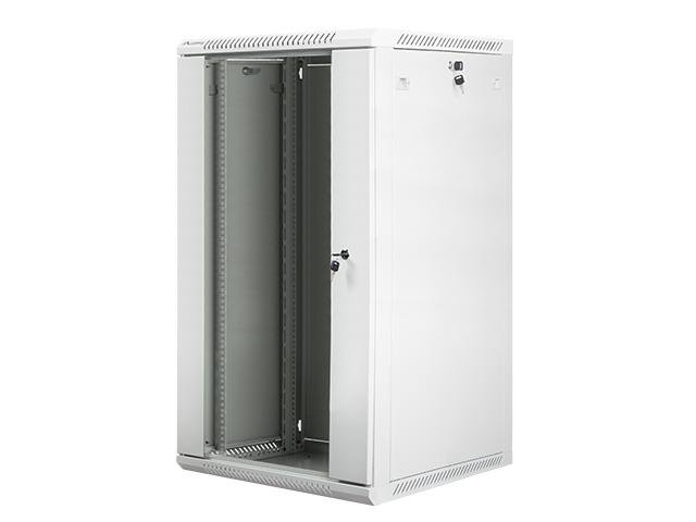 Pakabinama instaliacinė spinta Lanberg 19'' 22U 600x600mm pilka(stiklinės durys)