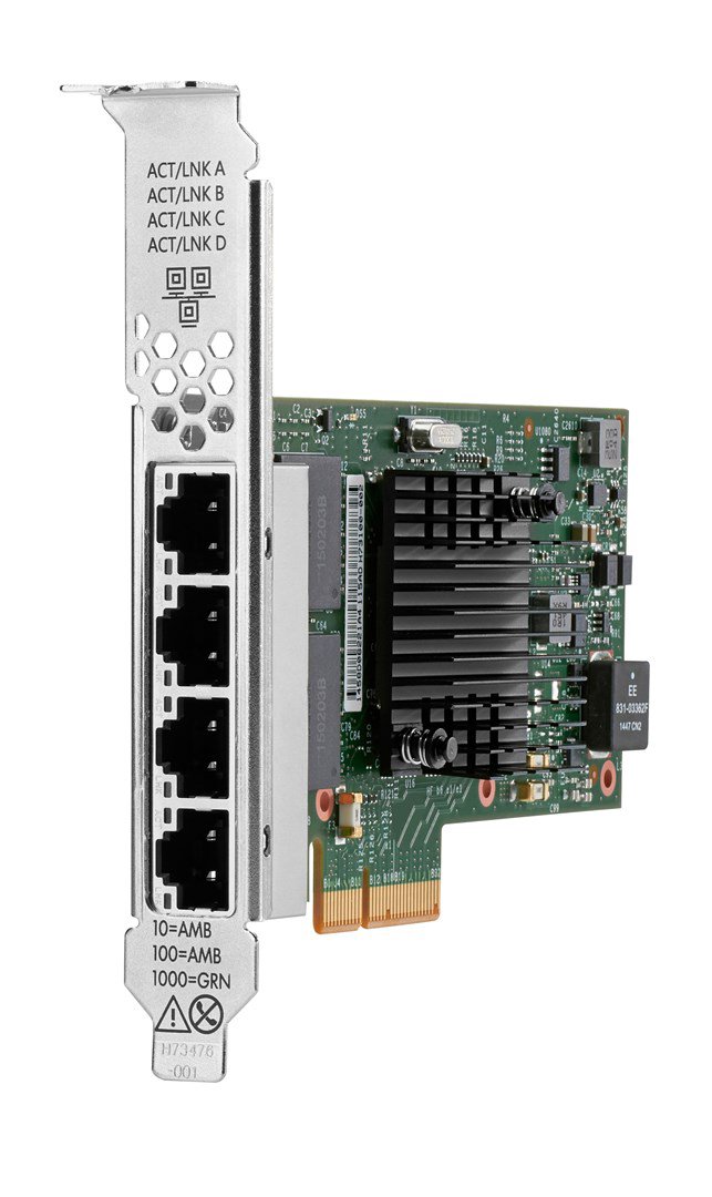 HPE Intel I350-T4 Ethernet 1Gb 4-port BASE-T Adapter for Vidinis Eternetas 1000 Mbit/ai