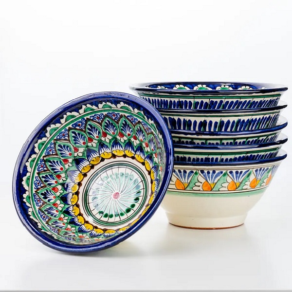 Kosa (uzbekiška gili lėkštė / piala) | komplekte 6 vnt.