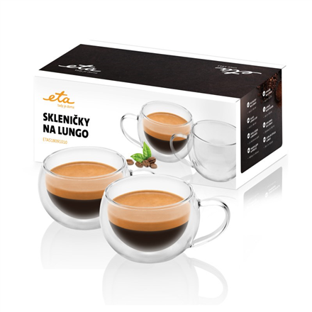 Puodeliai ETA Lungo ETA518091010 Glass For coffee 2vnt