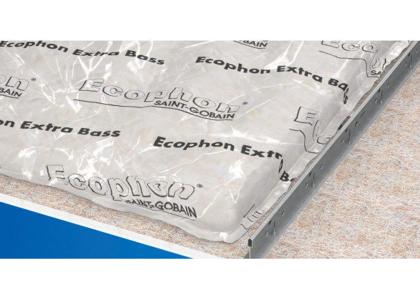 Paklotas ant pakabinamų lubų Ecophon Extra Bass pagerinantis žemo garso sugertį