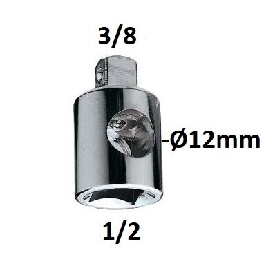 Adapteris 3 krypčių 1/2" - 3/8"