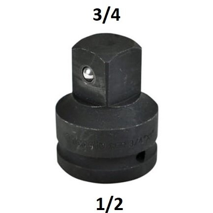 Smūginis adapteris 1/2"(F) - 3/4"(M)