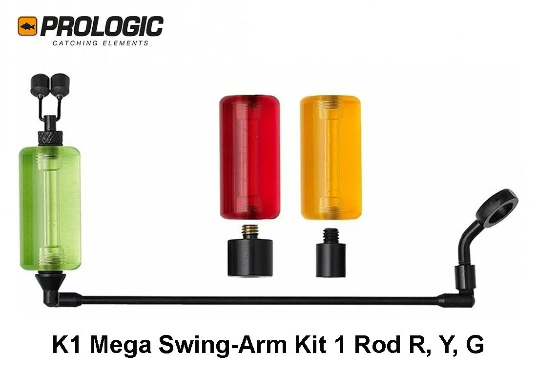 Kibimo indikatorius Prologic K1 Mega Swing-Arm Kit 1 Rod  R, Y, G TLT išsiuntimas 2-4 d.