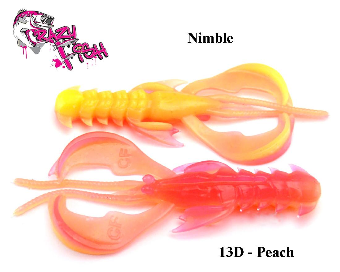 Masalas Crazy Fish Nimble 2"(5cm) Peach plaukiojantis Kalmaro