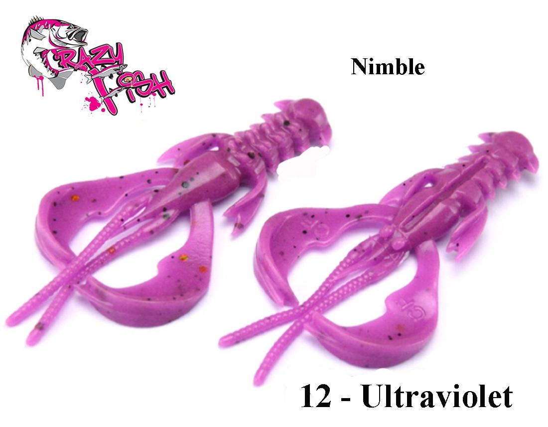 Masalas Crazy Fish Nimble 1.6"(4cm) Ultraviolet Kalmaro