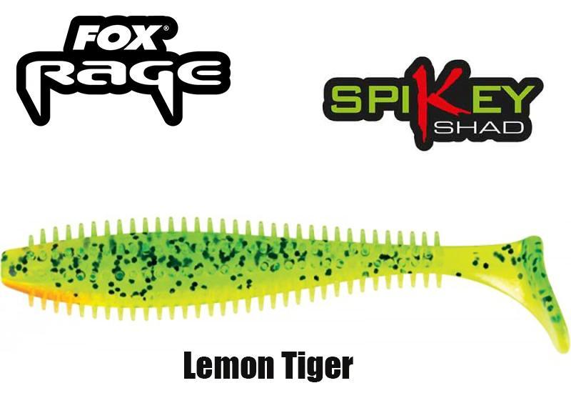 Minkštas masalas Fox Rage SPIKEY SHAD Lemon Tiger 12 cm