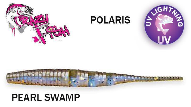 Guminukas Crazy fish Polaris 10.0 cm PEARL SWAMP Plaukiantis Kalmaro