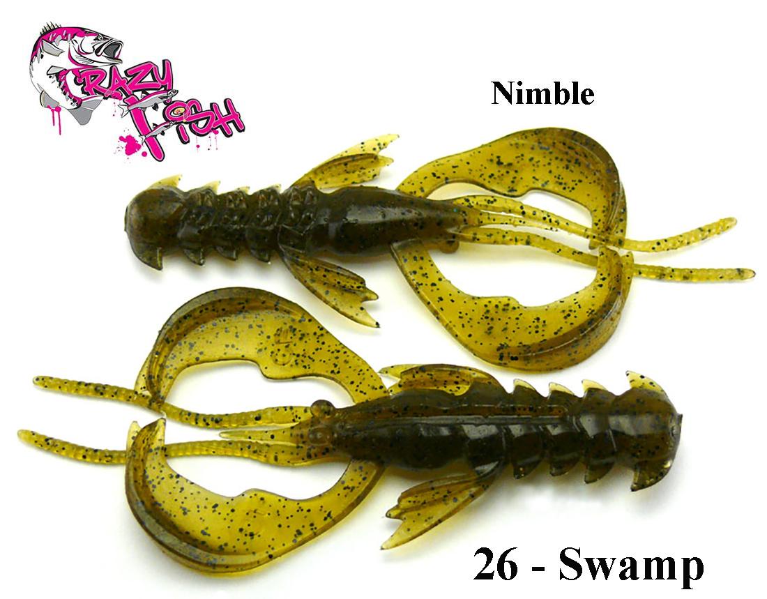 Masalas Crazy Fish Nimble 4"(10cm) Swamp Kalmaro