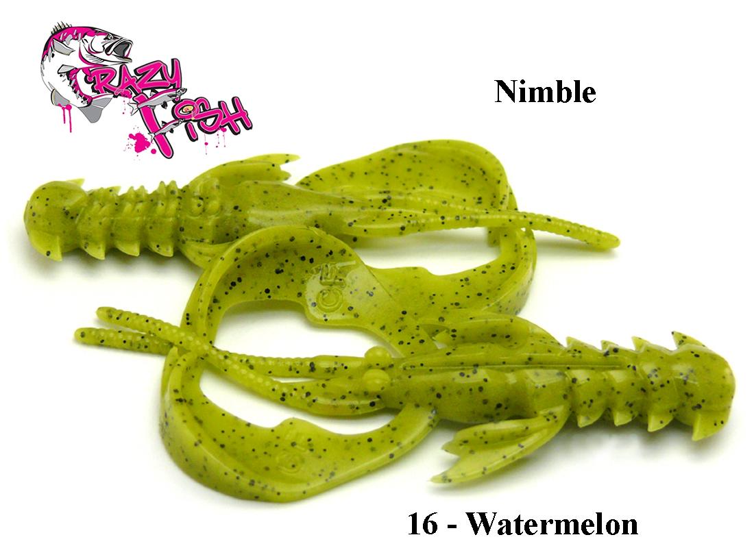 Masalas Crazy Fish Nimble 2"(5cm) Watermelon plaukiojantis Kalmaro