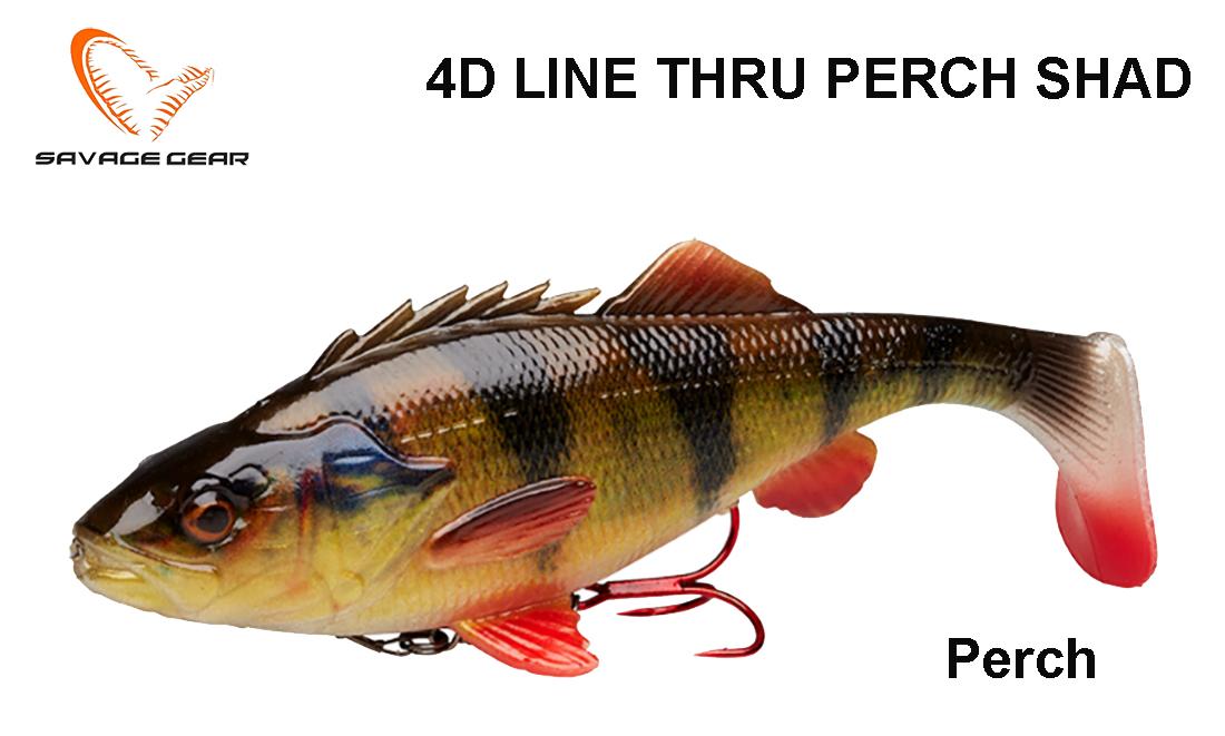 Masalas Savage Gear 4D line Thru Perch Shad Perch 12.5 cm