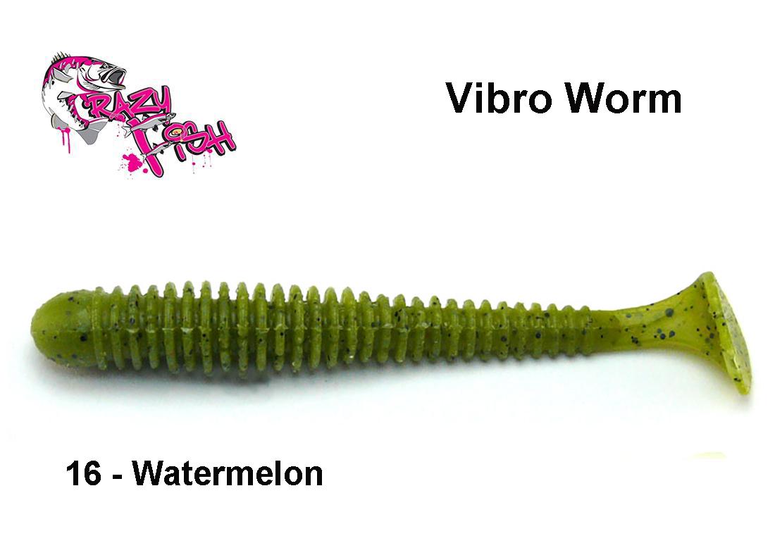 Guminukas Crazy Fish Vibro Worm Watermelon 5 cm