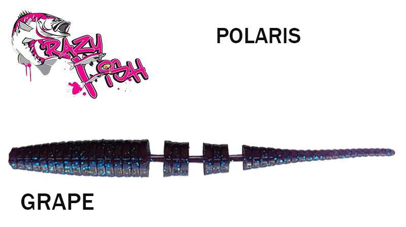 Guminukas Crazy fish Polaris 10.0 cm GRAPE Kalmaro