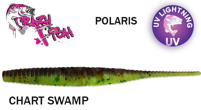 Guminukas Crazy fish Polaris 10.0 cm CHART SWAMP Plaukiantis Kalmaro