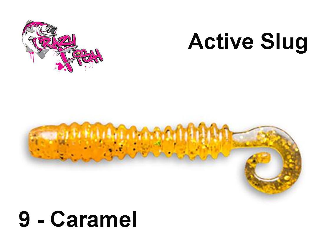 Silikoninis masalas Crazy Fish Active Slug Caramel 5 cm