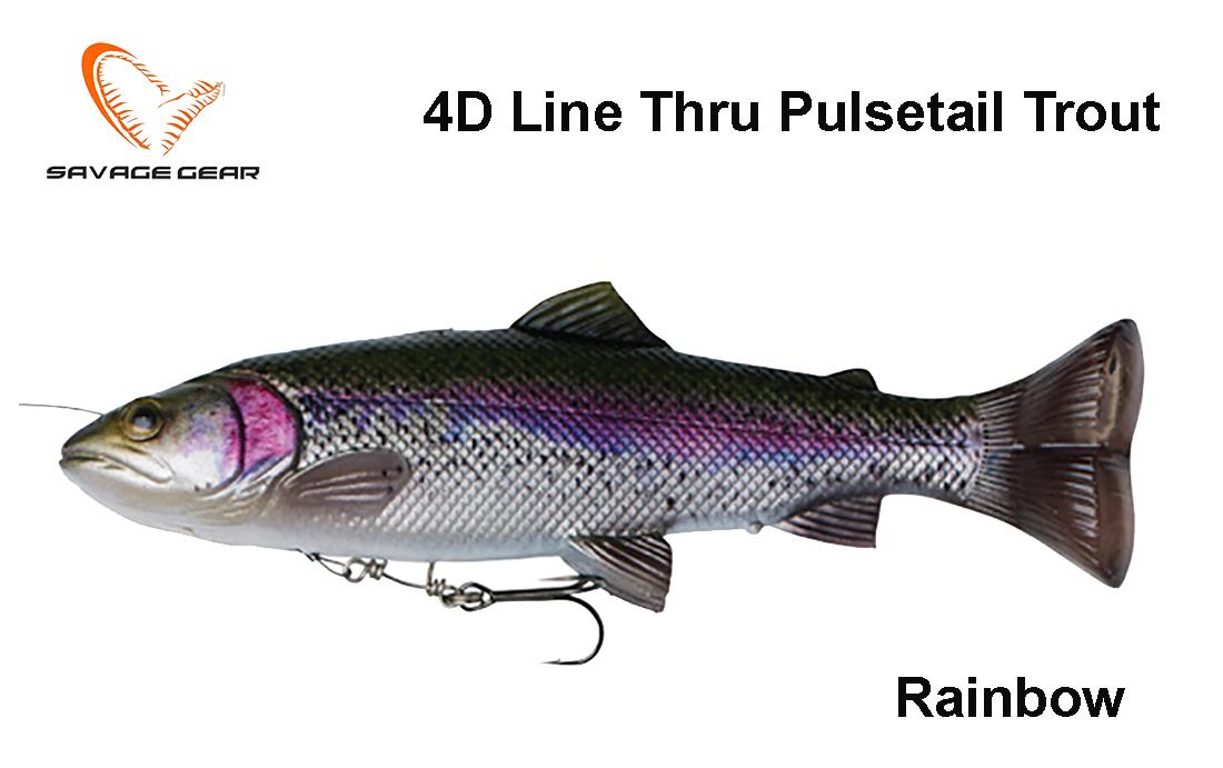 Masalas Savage Gear 4D Line Thru Pulsetail Trout Rainbow trout 16 cm