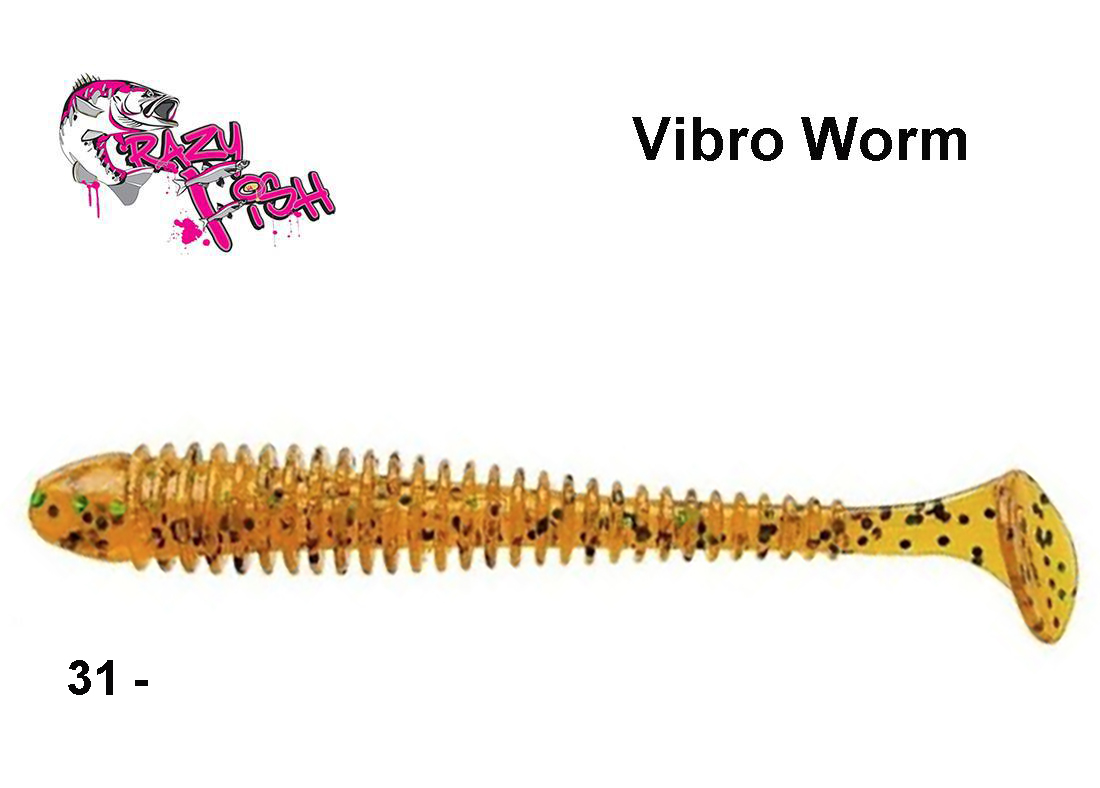 Guminukas Crazy Fish Vibro Worm 31 5 cm