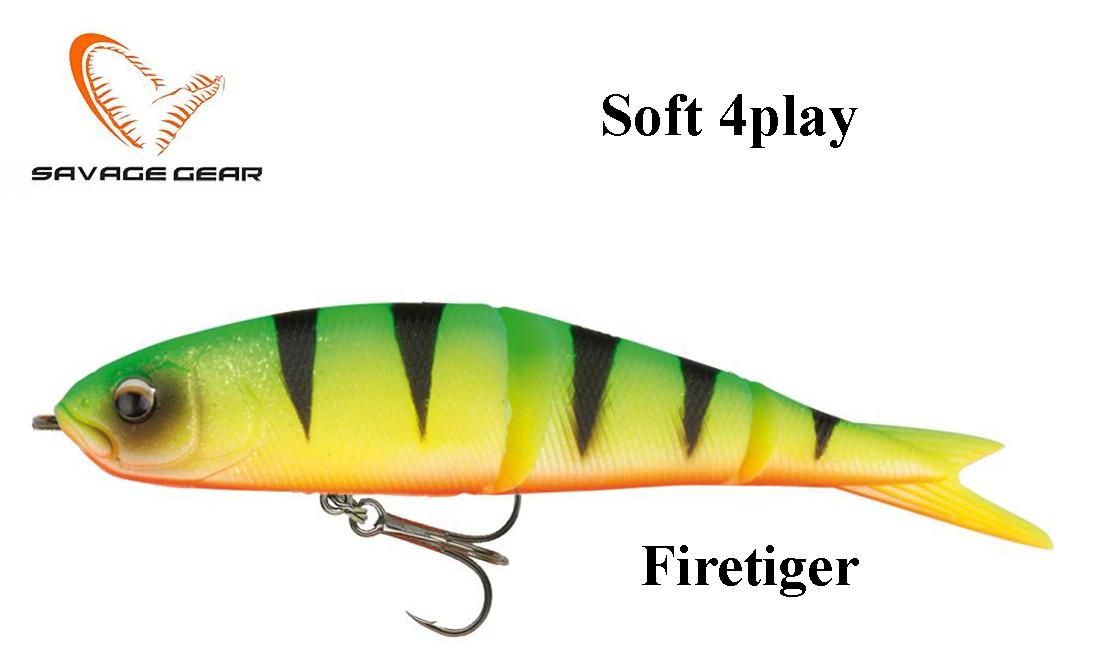 Masalas Savage Gear Soft 4Play SWIM&JERK Firetiger 9.5 cm