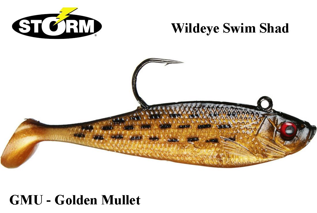 Guminukas Storm WildEye Swim Shad 10 cm Golden Mullet 10 cm