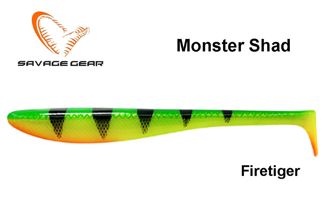 Guminukas Savage Gear Monster Shad Firetiger 18 cm