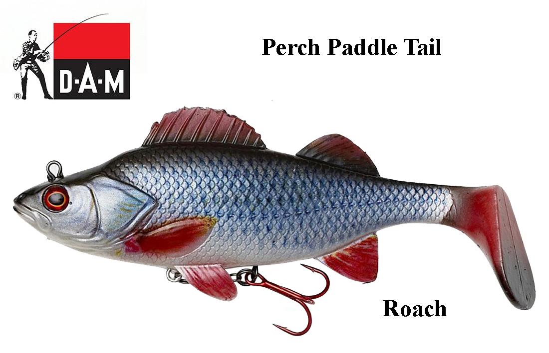 Guminukai DAM EFFZETT Natural Perch Paddle Tail Roach 14 cm