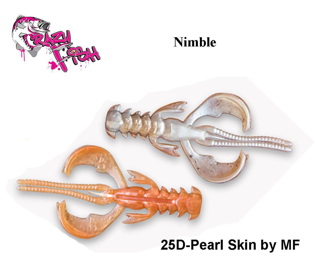 Masalas Crazy Fish Nimble 1.6"(4cm) Pearl Skin by MF Kalmaro