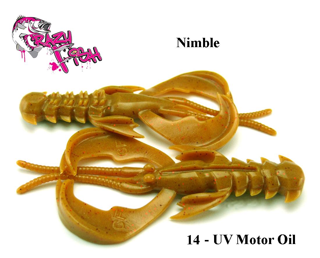 Masalas Crazy Fish Nimble 4"(10cm) UV Motor Oil Kalmaro
