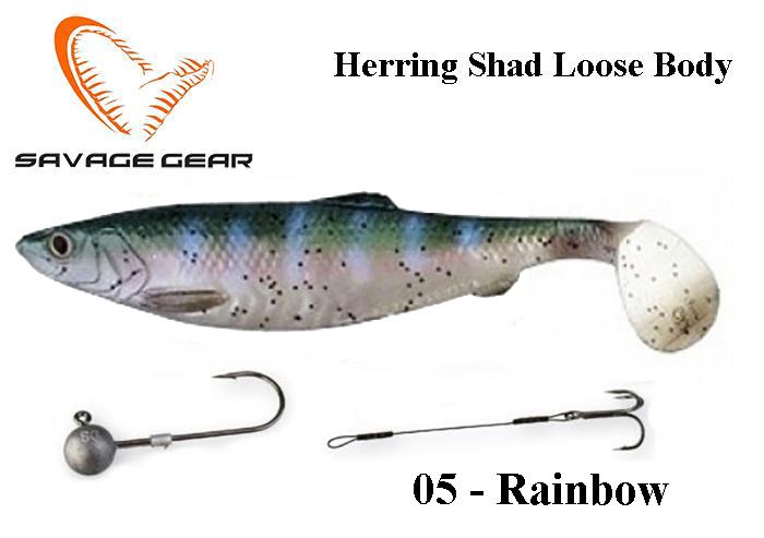 Guminukas Herring Shad Loose Body Rainbow 25 cm 98g + 25 g 25 cm