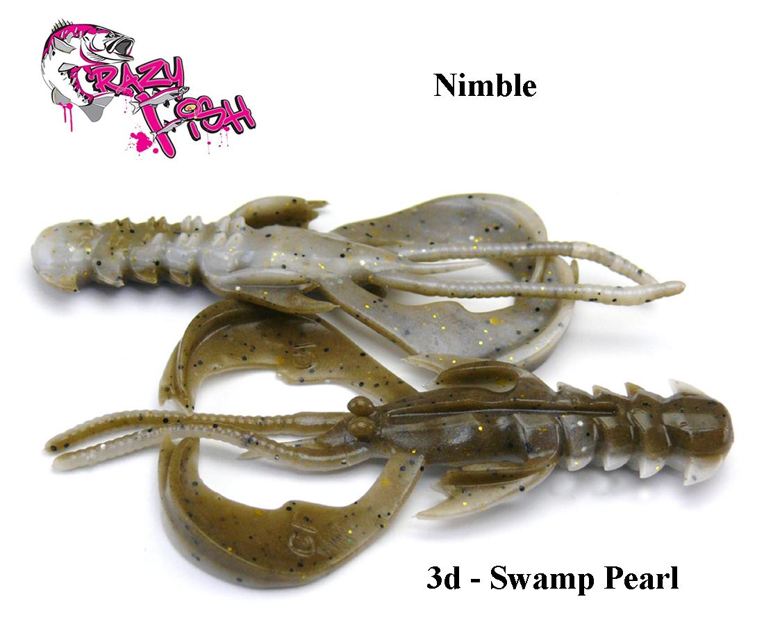 Masalas Crazy Fish Nimble 1.2"(3cm) Swamp Pearl Kalmaro