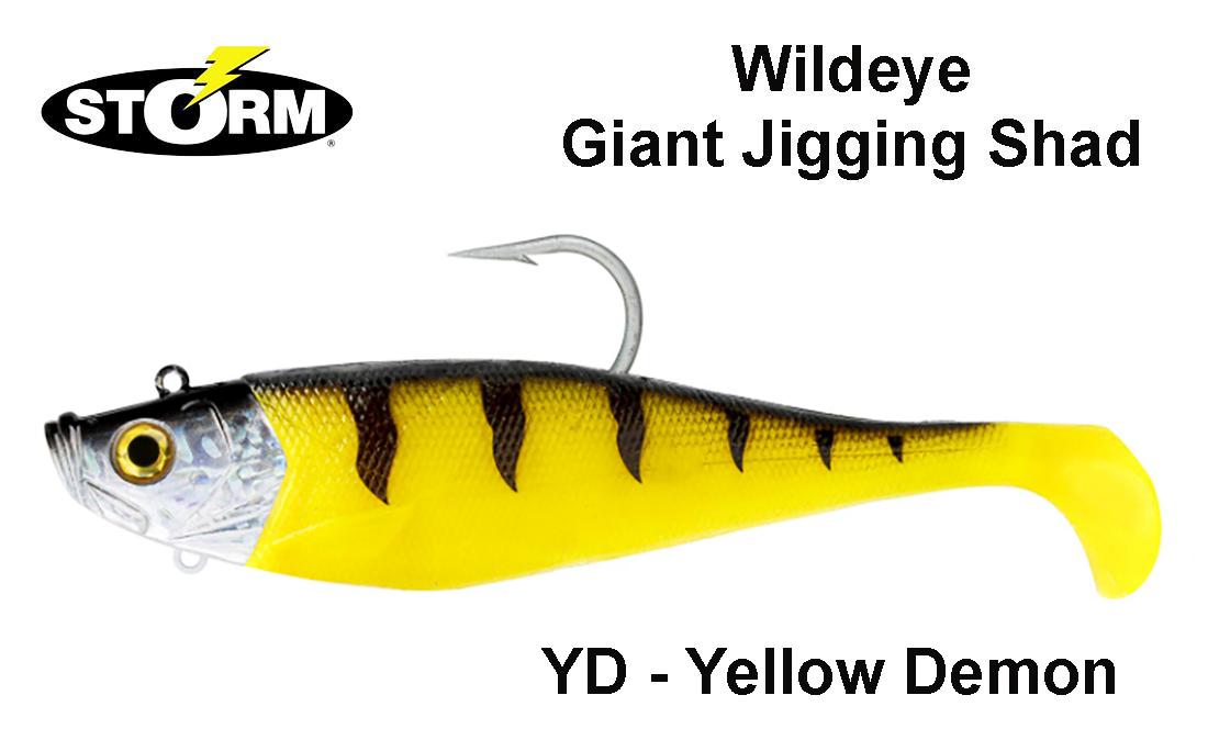 Guminukai Storm WildEye Giant Jigging Shad 18cm YD Yellow Demon 18 cm