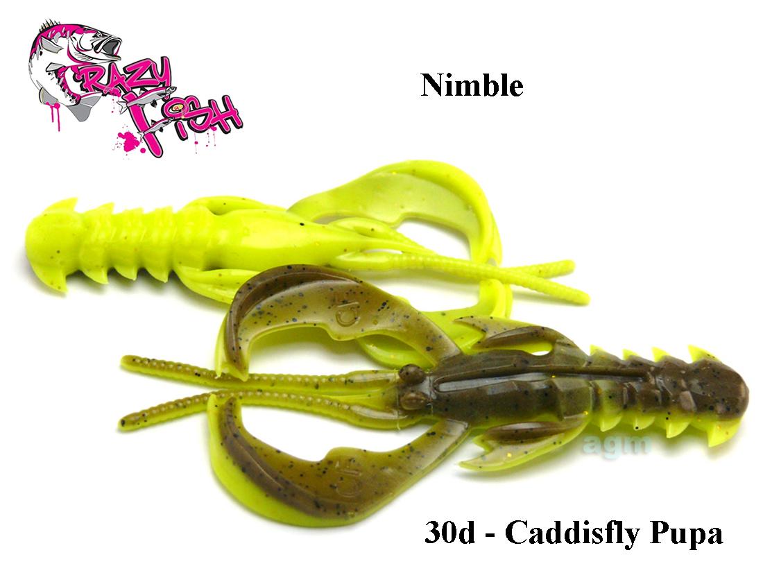 Masalas Crazy Fish Nimble 1.2"(3cm) Caddisfly Pupa Kalmaro