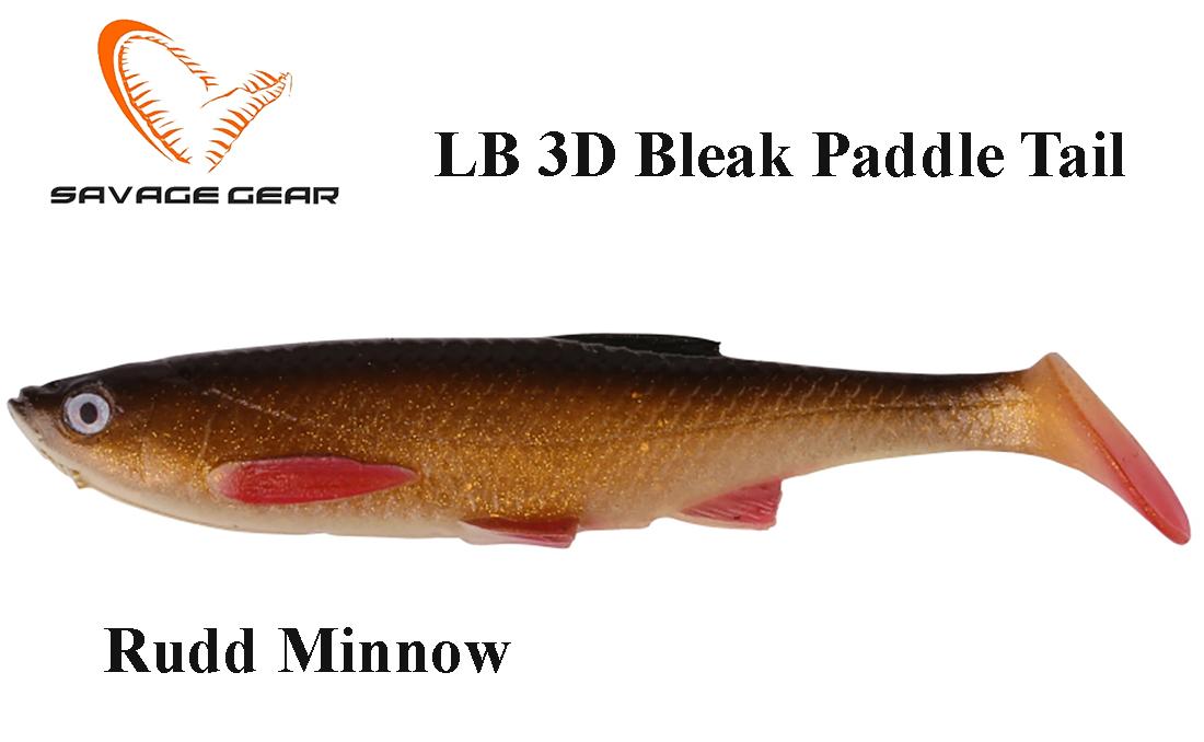 Savage gear LB 3D Bleak Paddle Tail guminukas Rudd Minnow 8 cm