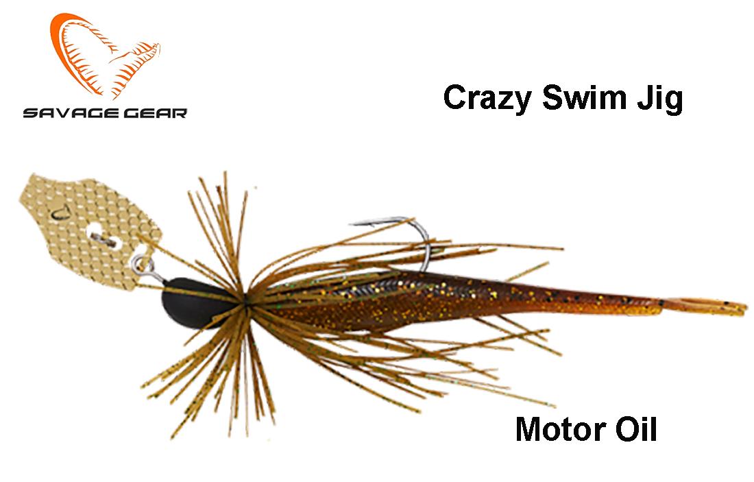 Masalas Savage Gear Crazy Swim Jig 20 g Motor Oil 12.5 cm