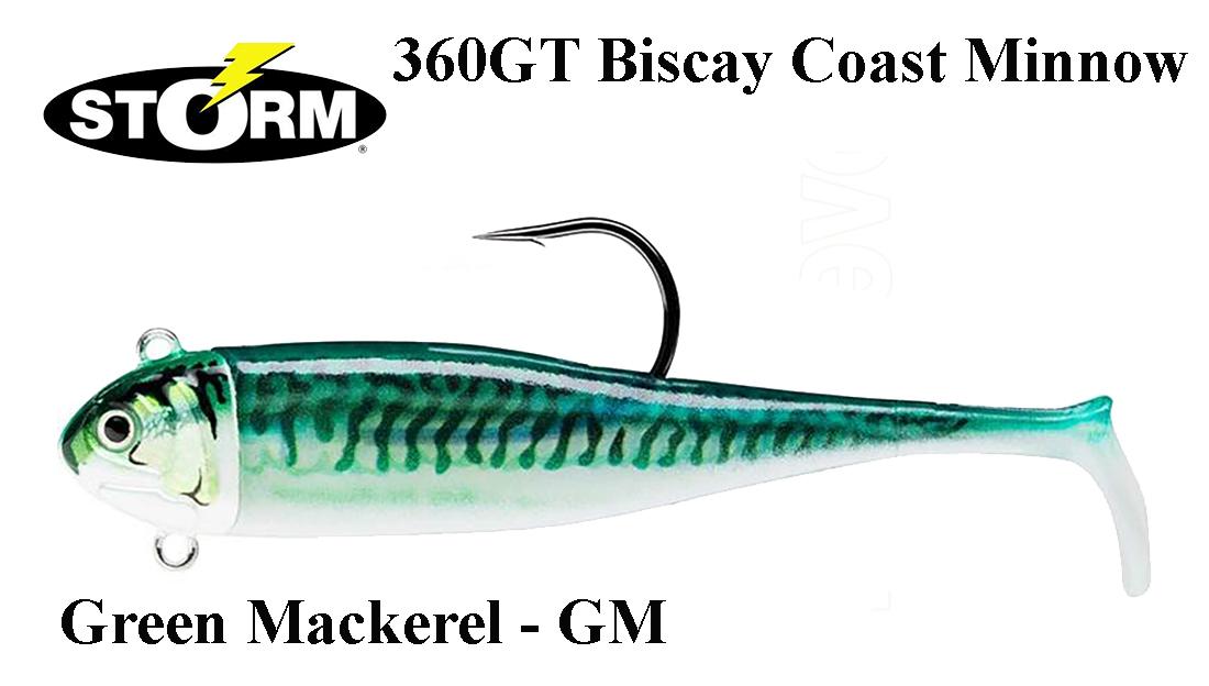 Guminukas Storm 360GT Coastal Biscay Coast Minnow Green Mackerel 12 cm