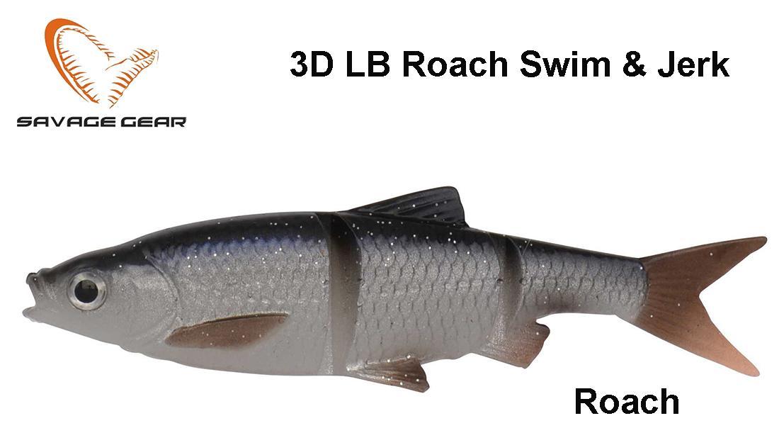 Guminukas Savage Gear Soft Baits 3D LB Roach Swim & Jerk Roach 7.5 cm