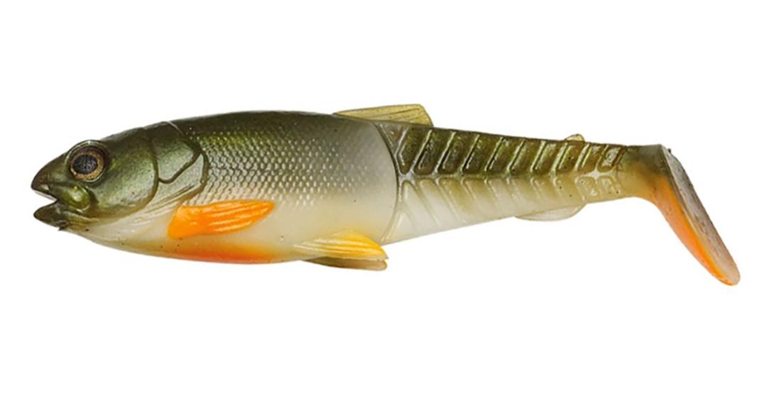 Savage Gear Craft Cannibal Paddletail Olive Pearl Hot Orange 6.5 cm