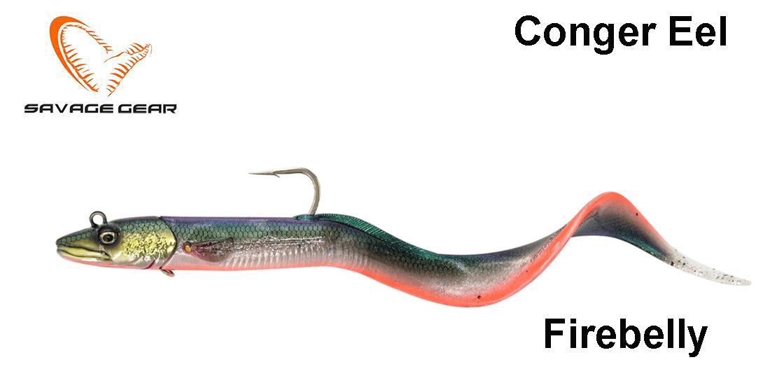Masalas jūrinis ungurys Savage Gear Conger Eel Firebelly 23 cm