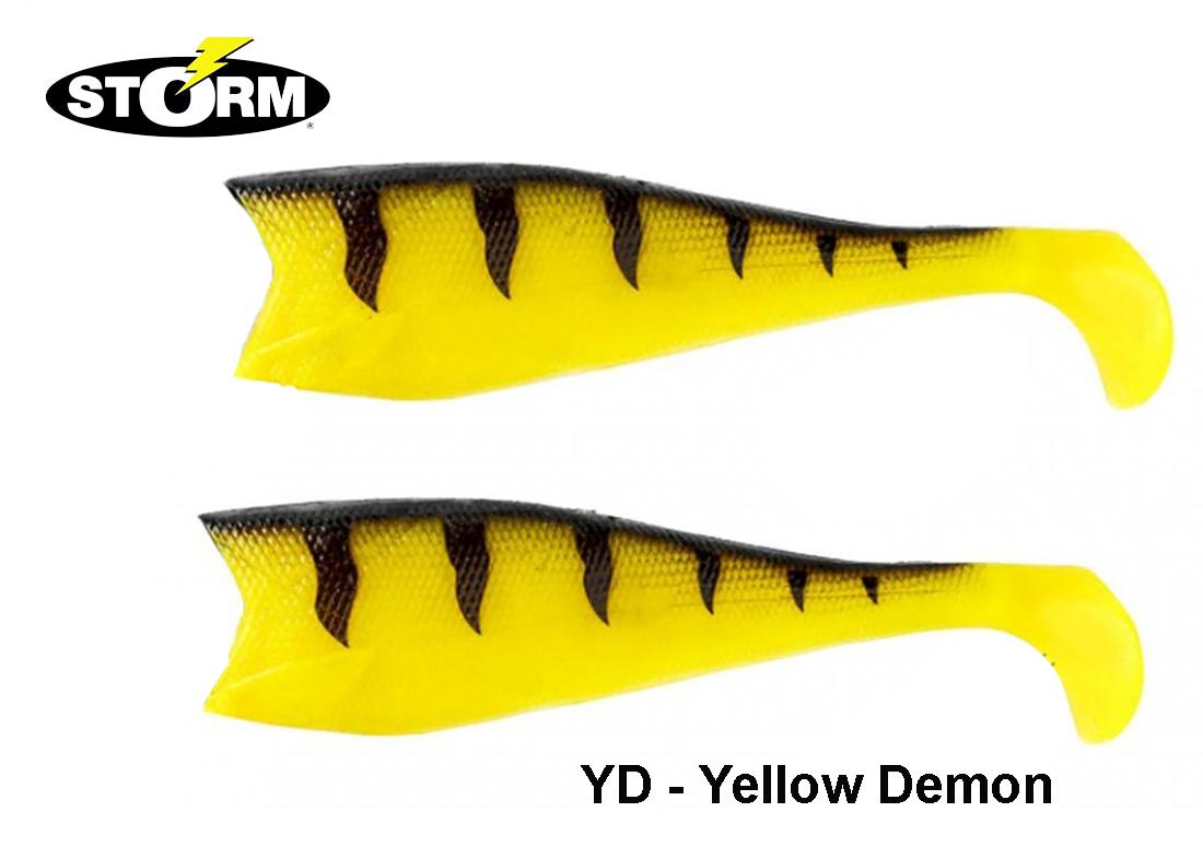 Minkštas kūnas masalo Storm WildEye Giant Jigging Shad 18cm YD Yellow Demon 18 cm