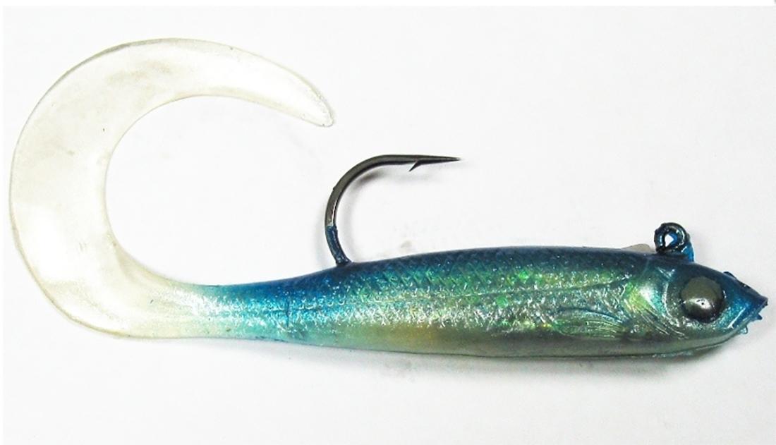 Guminukas Storm WildEye Curl Tail Minnow BSH Blue Shiner 10 cm