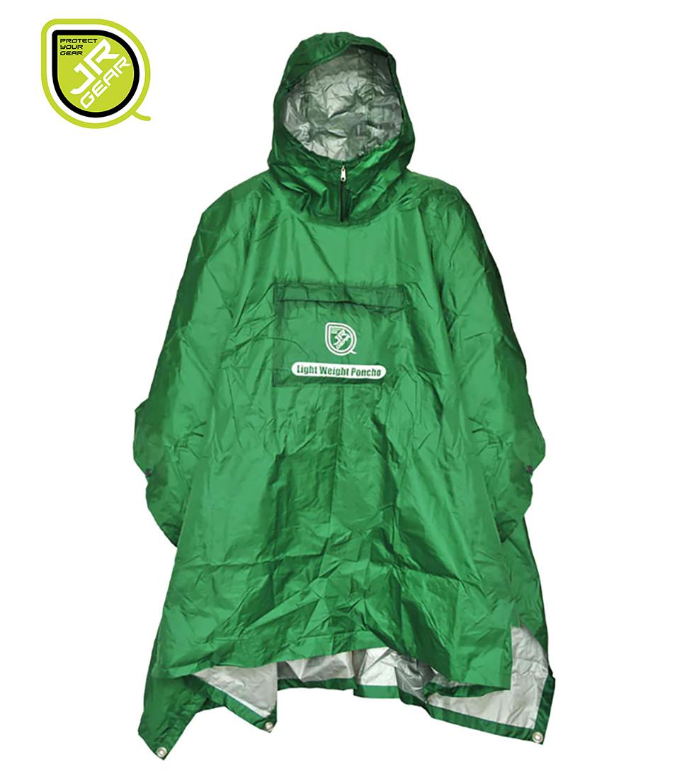 Lengva lietaus pončas (palapinsiaustė) JR GEAR PCH002-DG tamsiai žalia TLT išsiuntimas 2-4 d.