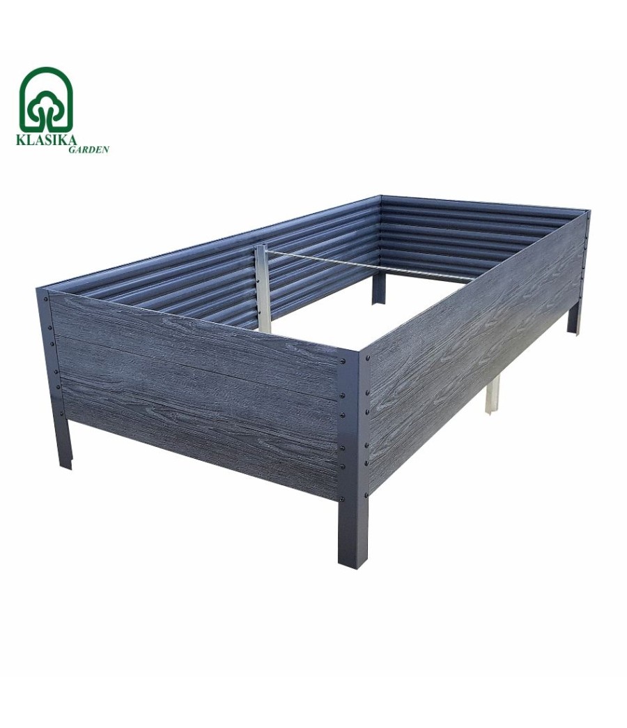 Pakelta lysvė Klasika Woodlook 1500x750x300 mm, pilka