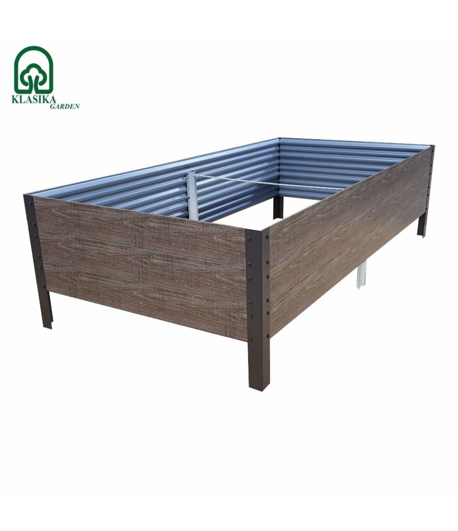 Pakelta lysvė Klasika Woodlook 1500x750x300 mm, ruda