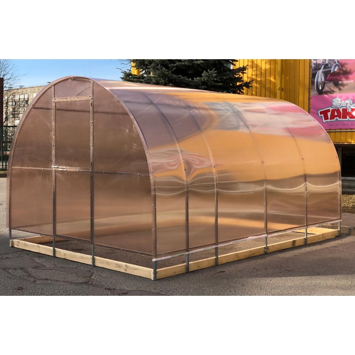 Šiltnamis AGRO TITAN (plotis 3m) NANO polikarbonatas 4mm