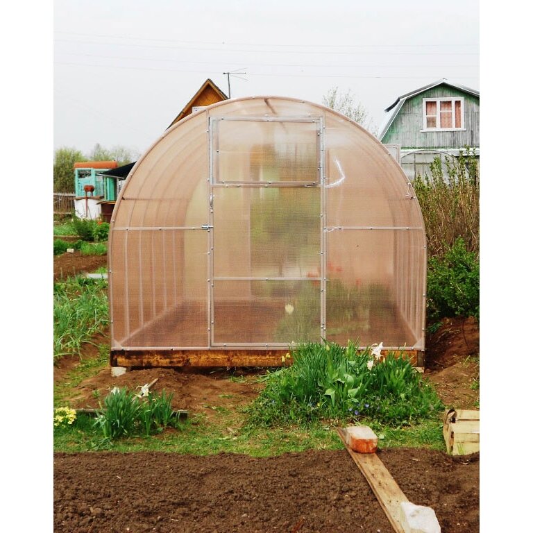Šiltnamis SVAJONĖ KOMPAKT (plotis 2,4m) 6mm NANO polikarbonatas