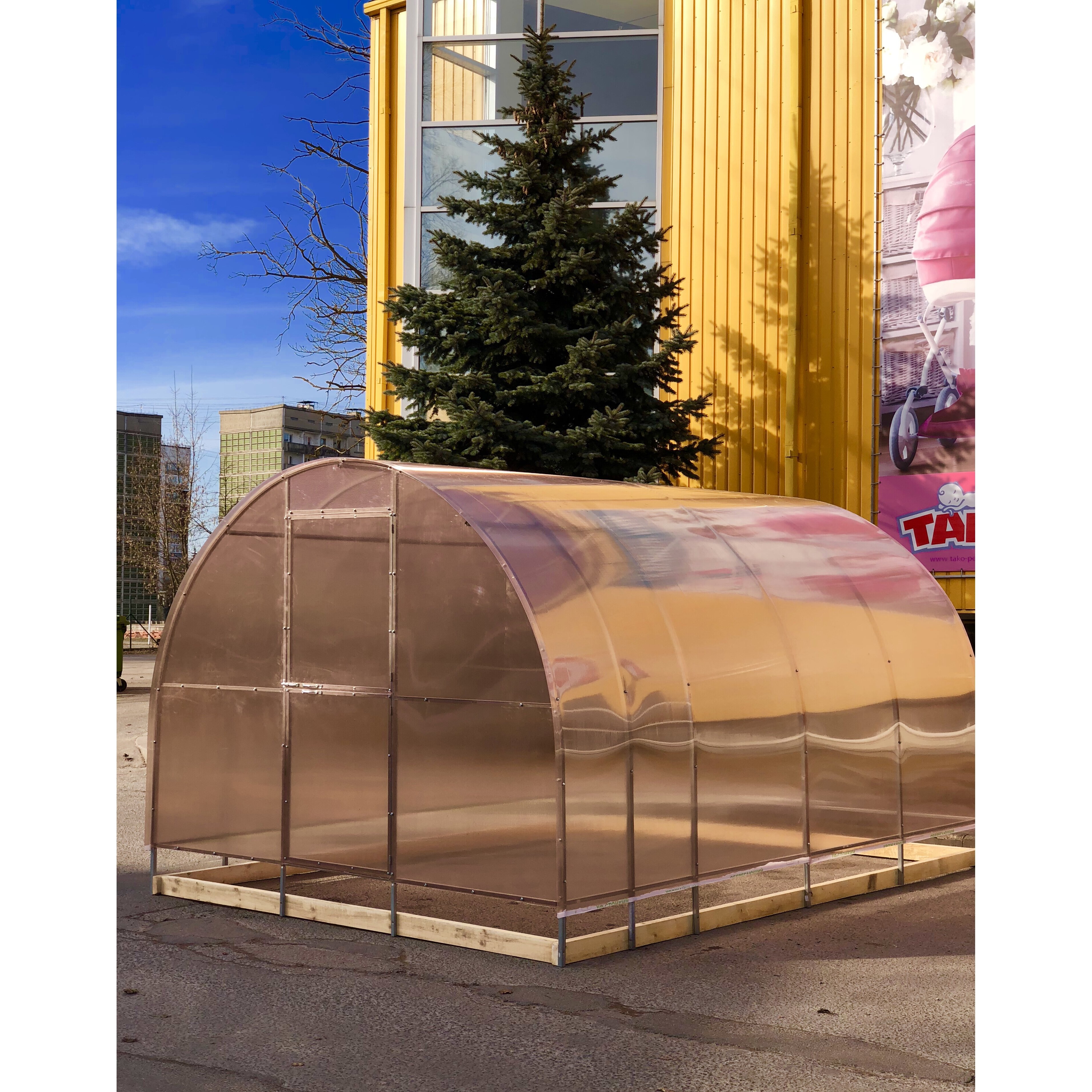 Šiltnamis SVAJONĖ PREMIUM (plotis 3m) 4mm NANO polikarbonatas