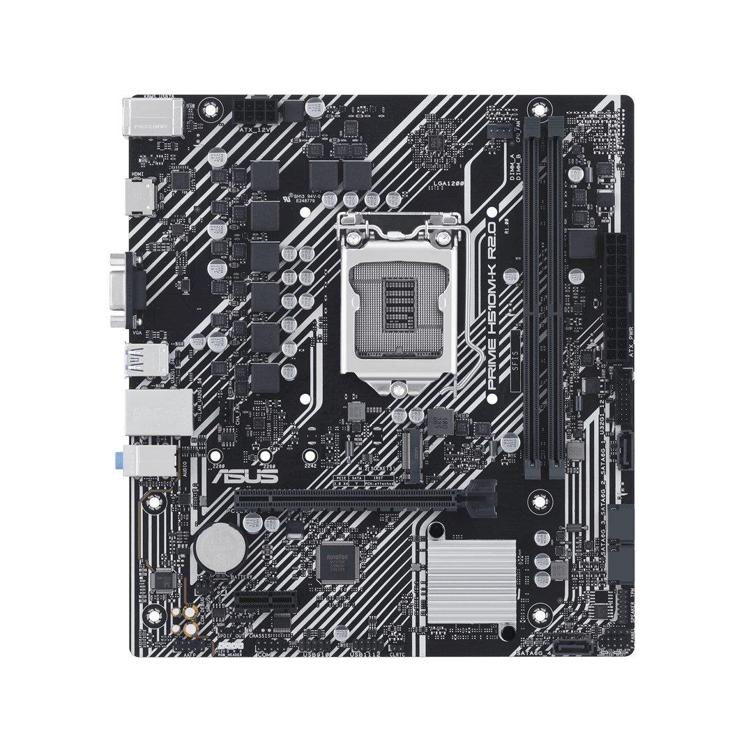 Pagrindinė plokštė Asus  PRIME H510M-K R2.0  Processor family Intel  Processor socket  LGA1200