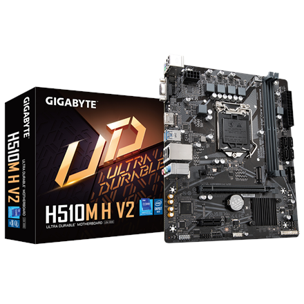 Pagrindinė plokštė Gigabyte  H510M H V2 1.0 M/B  Processor family Intel  Processor socket  LGA120