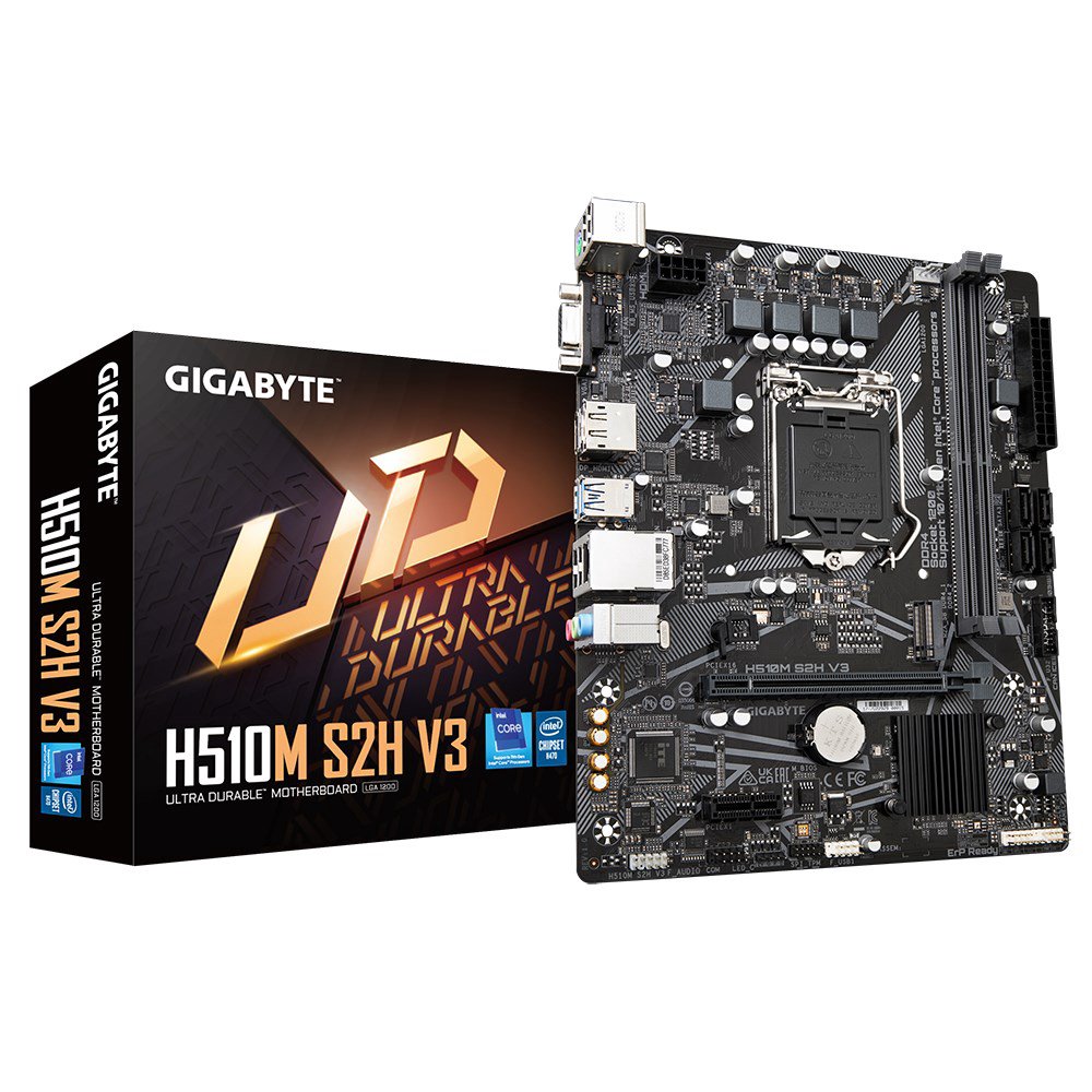 Pagrindinė plokštė Gigabyte  H510M S2H V3 1.0 M/B  Processor family Intel  Processor socket  LGA1