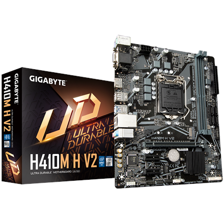 Pagrindinė plokštė GIGABYTE H410M H V2 1.0 M/B Processor family Intel,Processor socket LGA1200,DDR